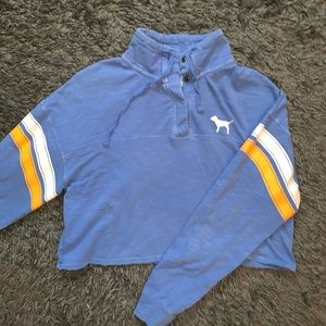 Long sleeve Pink cropped hoodie